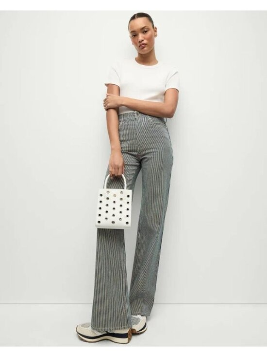 VERONICA BEARD Denim - NWT Veronica Beard Jeans Crosbie High Rise Wide Leg Solstice Stripe 25 New